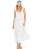 Denim & Supply Ralph Lauren Lace-paneled A-line Maxidress