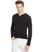 Kenneth Cole Reaction Long Sleeve Solid Henley