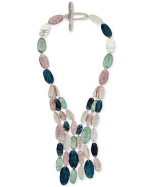 Robert Lee Morris Soho Silver-tone Multi-stone Statement Necklace