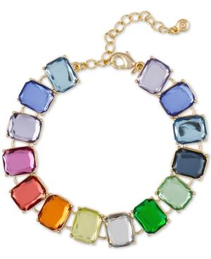 Rachel Rachel Roy Gold-tone Multi-stone Link Bracelet