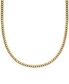 18 Curb Link Chain Necklace In Solid 14k Gold