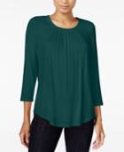 Maison Jules Three-quarter-sleeve Top, Created For Macy's