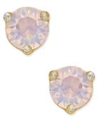 Kate Spade New York Rise And Shine Gold-tone Crystal Stud Earrings
