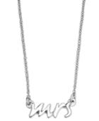 Kate Spade New York Necklace, Silver Tone Say Yes Mrs. Pendant Necklace