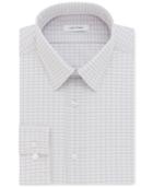 Calvin Klein Men's Steel Slim-fit Performance Purple Check Dress Shirt