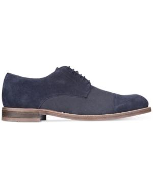 Alfani Men's Eric Mixed Texture Cap Toe Oxfords, Created For Macy's Men's Shoes