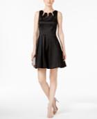 Betsy & Adam Embellished Fit & Flare Dress