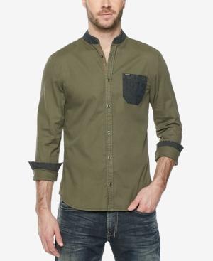 Buffalo David Bitton Men's Contrast-trim Shirt