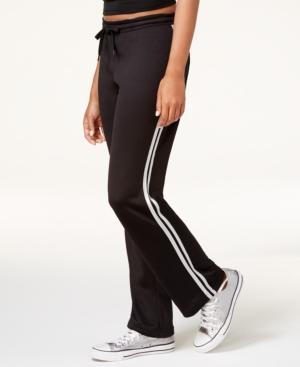 Material Girl Active Juniors' Metallic Track Pants, Only At Macy's