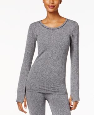 Cuddl Duds Plush Seamless Crew-neck Top