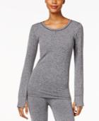 Cuddl Duds Plush Seamless Crew-neck Top