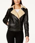 Studio M Faux-shearling Moto Jacket