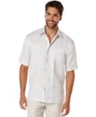 Cubavera Linen Texture Dobby Short-sleeve Shirt