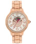 Betsey Johnson Women's Rose Gold-tone Bracelet Watch 36mm Bj00537-03