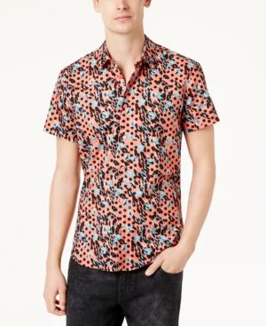 Versace Men's Leopard-print Shirt