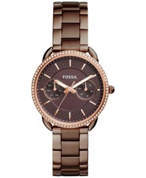 Fossil Women's Tailor Brown Stainless Steel Bracelet Watch 35mm