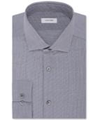 Calvin Klein Men's Steel Slim-fit Check Dress Shirt