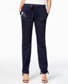 Inc International Concepts Embroidered Curvy-fit Cargo Pants, Created For Macy's