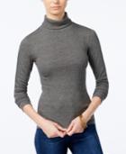 Planet Gold Juniors' Ribbed Turtleneck Top