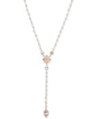 Marchesa Crystal & Imitation Pearl Y-necklace