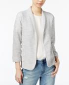 Maison Jules Three-quarter-sleeve Knit Blazer, Created For Macy's