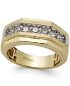 Men's Diamond Octagonal Ring (1-3/4 Ct. T.w.) In 10k Gold