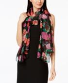 Inc International Concepts Tumbling Roses Wrap & Scarf In One, Created For Macy's