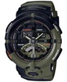 G-shock Men's Analog-digital Chari & Co. Black/green Resin Strap Watch 49mm Ga500k-3a - Limited Edition