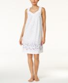 Charter Club Border-print Short Nightgown, Only At Macy's