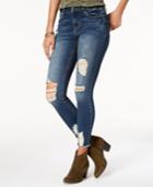 American Rag Juniors' Ripped Raw-edged Skinny Jeans, Created For Macy's