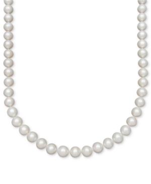 Belle De Mer Pearl Necklace, 14k Gold Aaa Cultured Freshwater Pearl Strand (8-1/2-9-1/2mm)