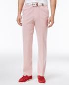 Tommy Hilfiger Men's Slim-fit Stretch Performance Red/white Seersucker Suit Pants