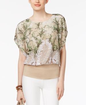Joseph A Dolman-sleeve Banded-waist Blouse