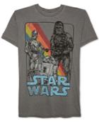 Jem Men's Star Wars C-3po, R2-d2 And Chewbacca Graphic-print T-shirt
