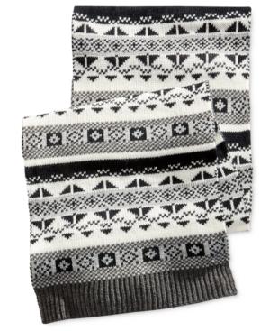 Club Room Men's Fair Isle Scarf, Only At Macy's