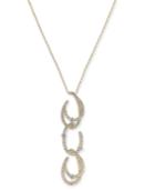 Danori Crystal & Pave Link Pendant Necklace, 16 + 2 Extender, Created For Macy's