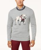 Club Room Men's Intarsia Bulldog Sweater, Created For Macy's