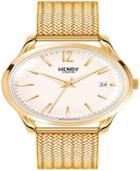 Henry London Westminster Ladies 39mm Gold Stainless Steel Mesh Bracelet Strap Watch With Gold Stainless Steel Casing