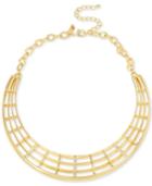 M. Haskell For Inc Gold-tone Openwork Collar Necklace, Only At Macy's
