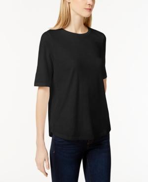Eileen Fisher System Organic Cotton Crew-neck T-shirt