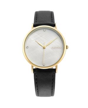 Rumbatime Lafayette Black Leather Gold Women's Watch