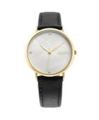Rumbatime Lafayette Black Leather Gold Women's Watch