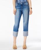 Style & Co Aztec Capri Jeans, Only At Macy