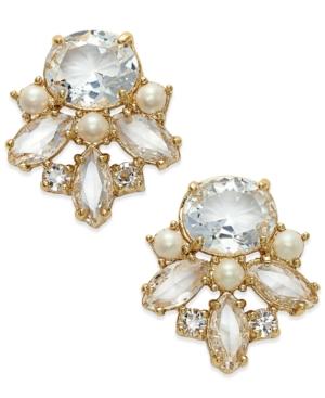 Kate Spade New York Gold-tone Crystal Cluster Stud Earrings