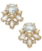 Kate Spade New York Gold-tone Crystal Cluster Stud Earrings