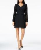 Maison Jules Textured Ruffled Fit & Flare Dress, Created For Macy's