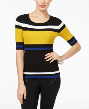 I.n.c. Striped Sweater, Created For Macy's