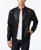 American Rag Men's Faux Leather Bomber Jacket, Created For Macy's