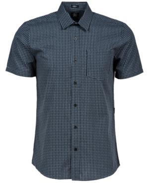 Volcom Men's Everett Mini-check Short-sleeve Shirt