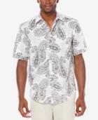 Cubavera Men's Linen Short-sleeve Paisley Print Shirt